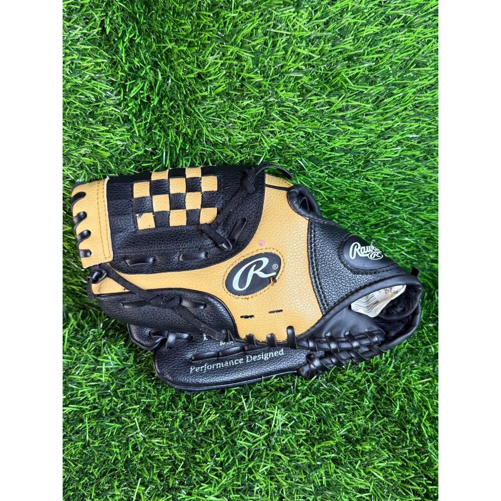 THE GOLD GLOVE CO. Baseball Glove 10 Inch Tan Black Basket-Web Leather Pro